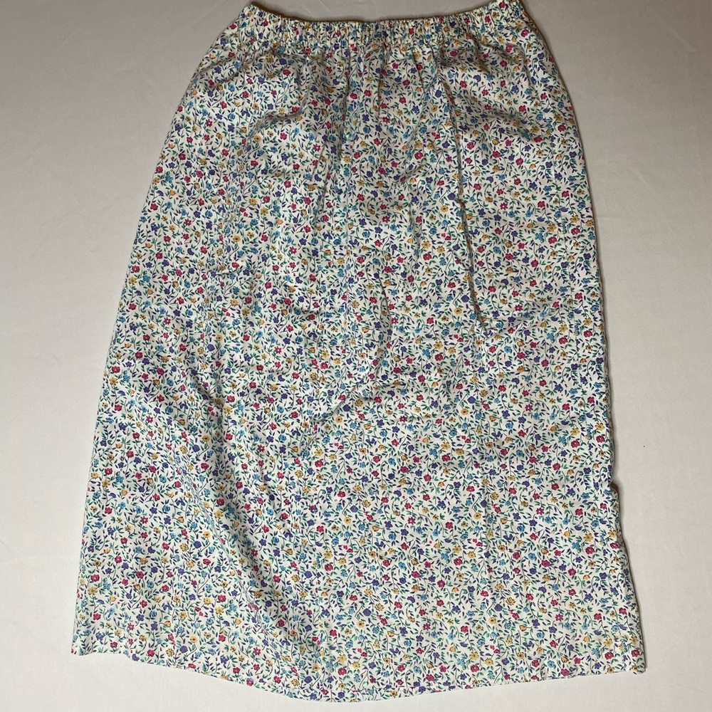 Vintage Multi Color Floral Maxi Skirt
